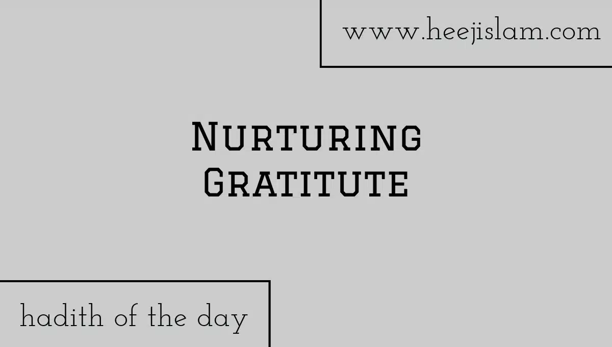 nurturing gratitute