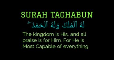 Benefits and wazaif of surah taghabun